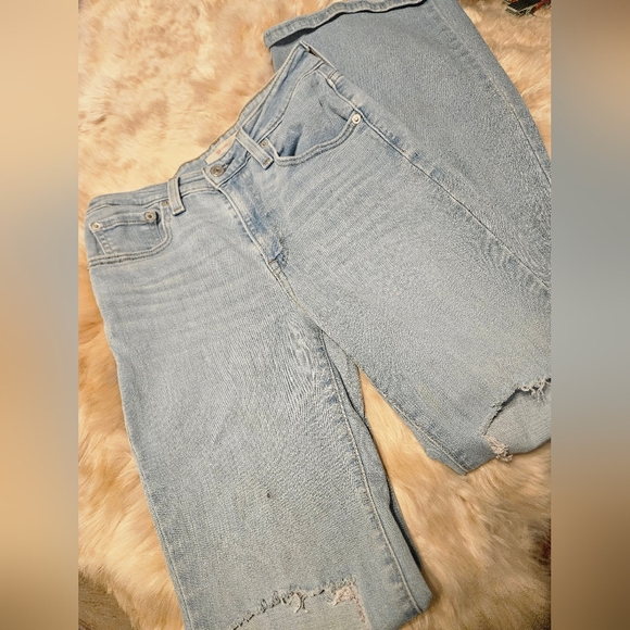 Women's Light Blue Flare Jeans - Picture 10 of 10